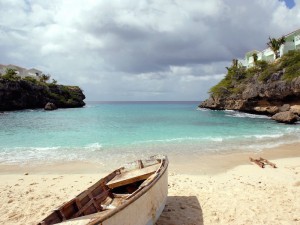 Curacao verlaten strand